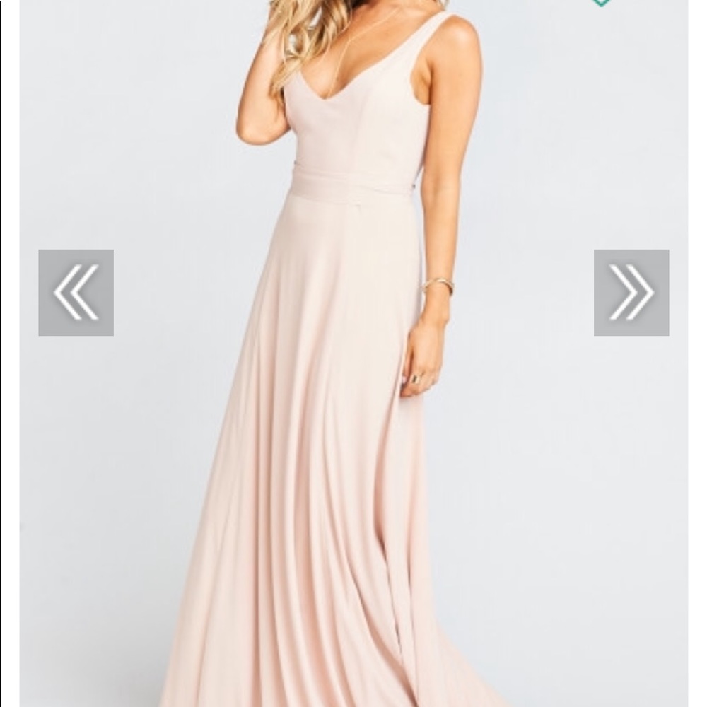 ☀️Show me your mumu blush bridesmaid dress